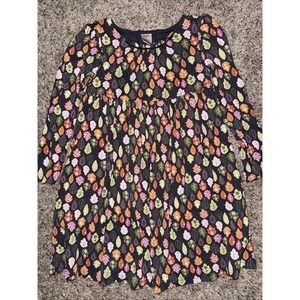 Gymboree Fall Forest Dress Size 6 Fall leaves knit vintage 100% Cotton‎